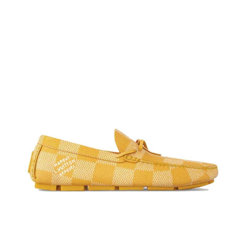 LOUIS VUITTON Driver Loafers Men's Yellow-1