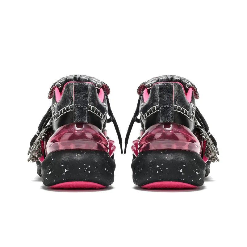 VINYVIOLA Cushioned Wear-Resistant Height Increasing Low-Top Chunky Sneakers Women's-13