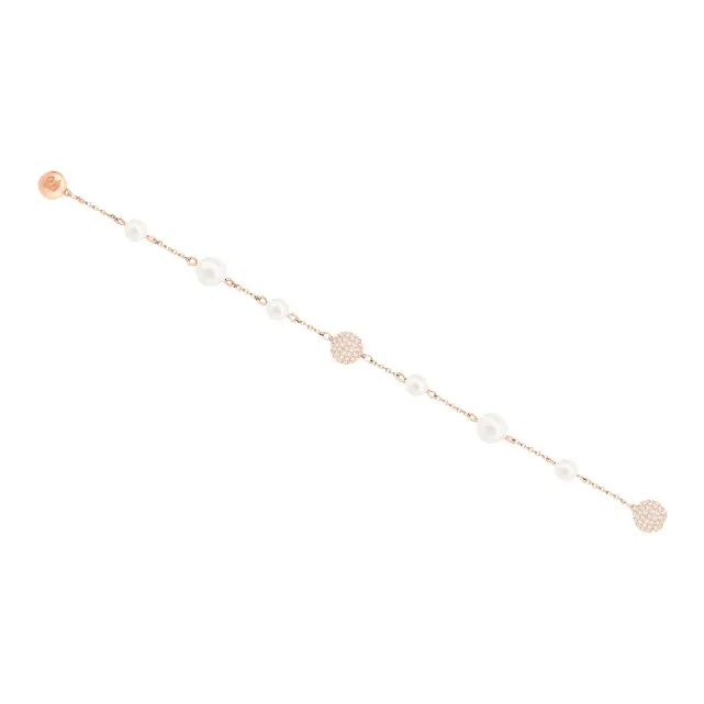 Swarovski Remix Collection Crystal Bracelets Women's White/Rose Gold Plated-2