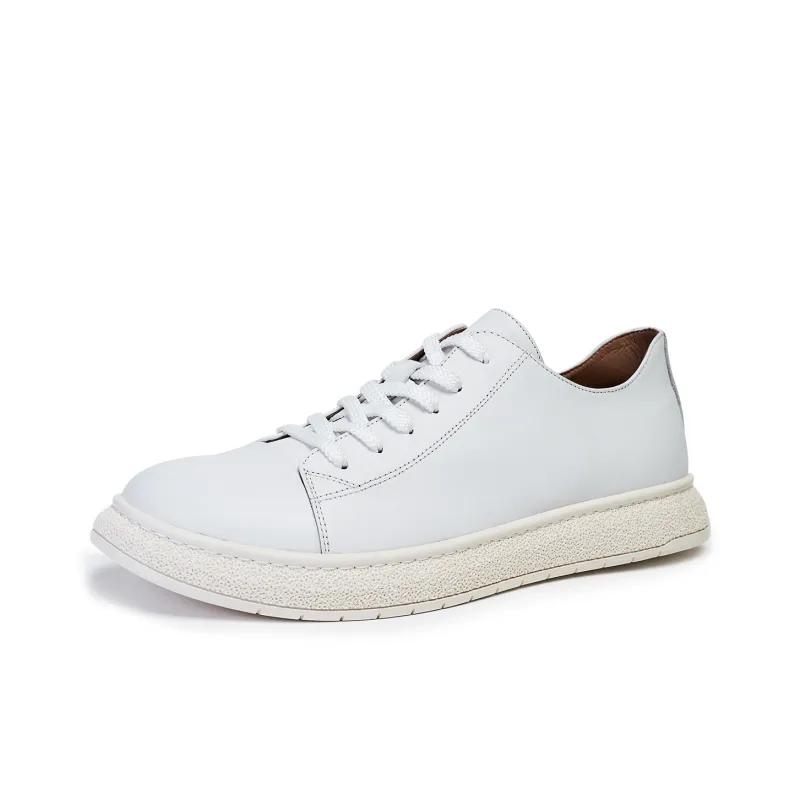 Brounvanm Casual Shoes Men's White-1