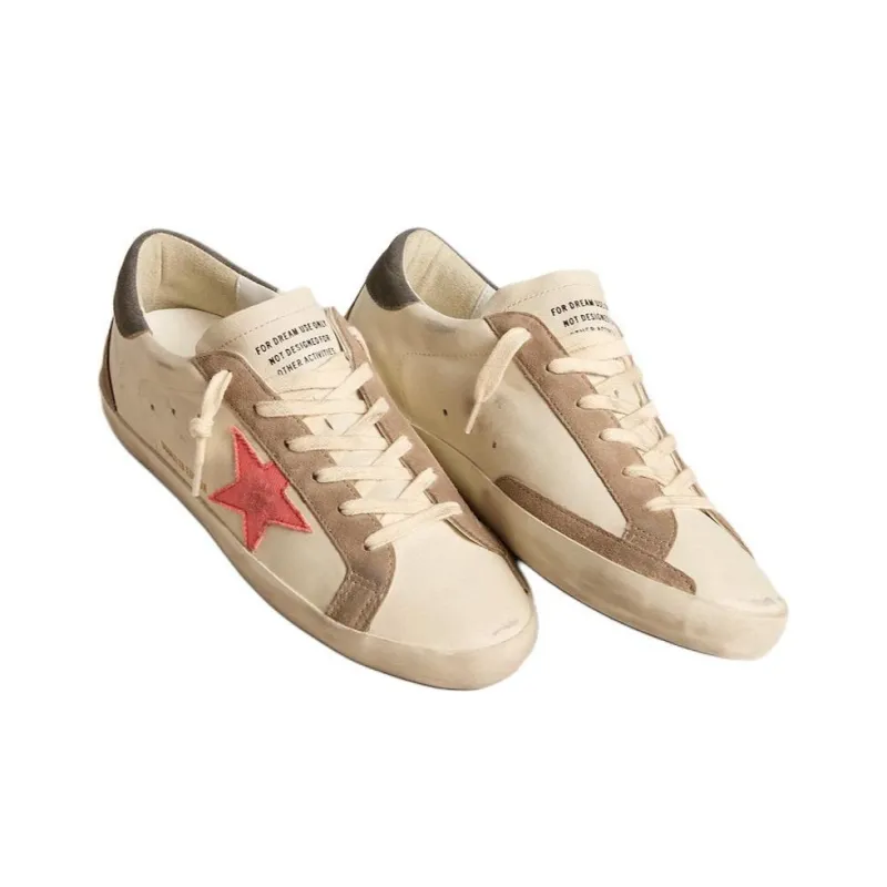 Golden Goose Women's Superstar LTD 'White Salmon Pink'-3