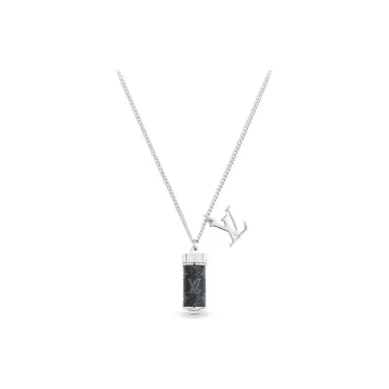 LOUIS VUITTON Monogram Eclipse Charms Necklace