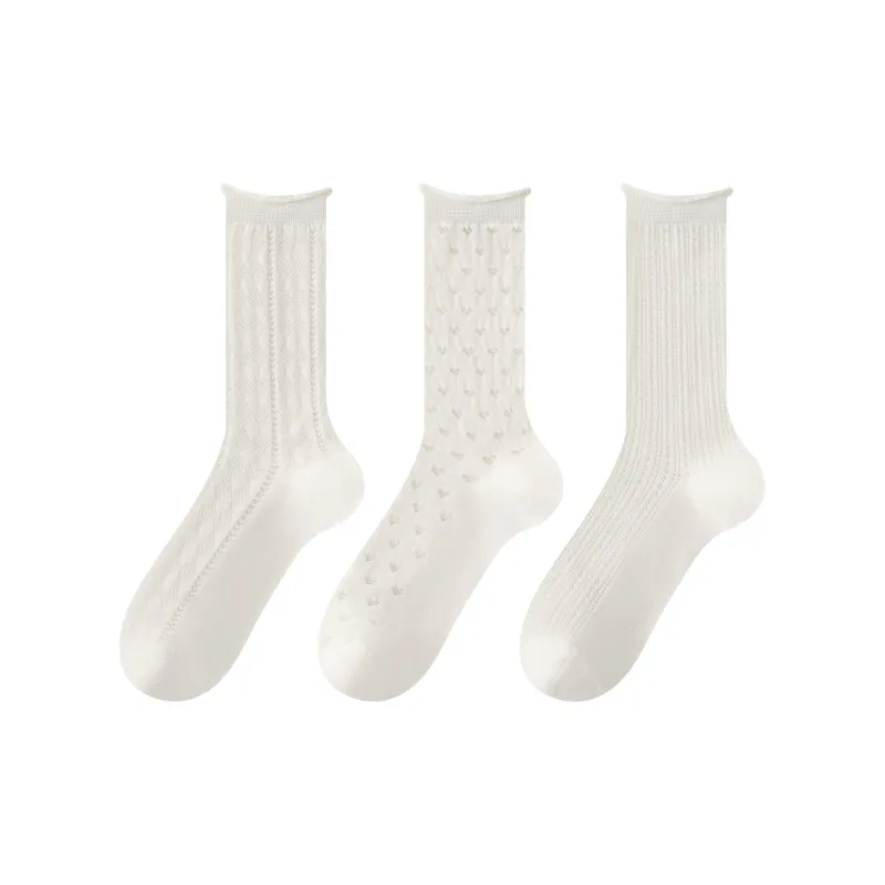 XXLLG Mid Calf Socks Women's 3 Pack-6