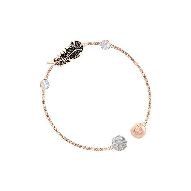 Swarovski Faux Crystal Bracelets Women's Rose Gold-1