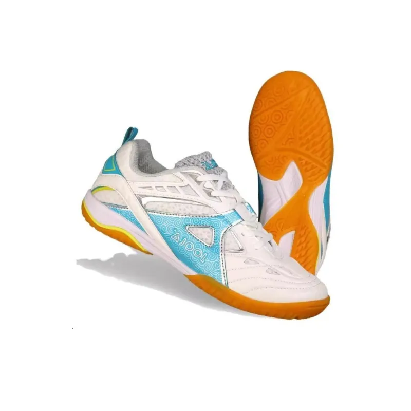 JOOLA Anti-Slip Wear-Resistant Low-Top Training Shoes Unisex White Blue-3