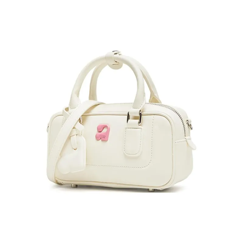 Tata Artificial Leather Shoulder Bag, Crossbody Bag, Handbag Trumpets Women's Pink/Ecru/Brown-6