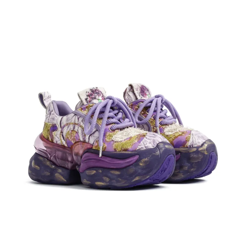 VINYVIOLA Cushioned Wear-Resistant Height Increasing Low-Top Chunky Sneakers Women's-7
