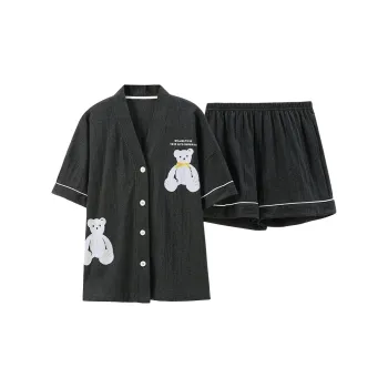 Follow The United States Pajama Set Women's Dark Gray