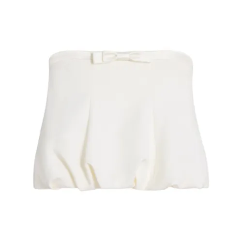 CELINE Strapless Top Women's Pink Chalk White