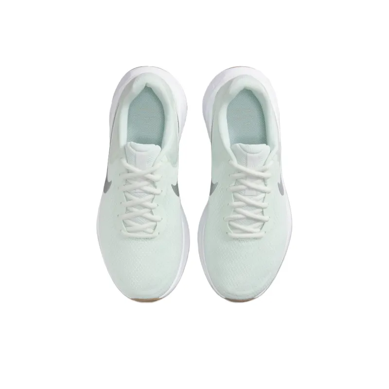 Nike Women's Revolution 7 Wide 'Barely Green Metallic Silver'-3