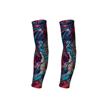 GXT Other Riding Equipment Cycling Arm Warmers Outdoor Unisex Shredded Milk/ice