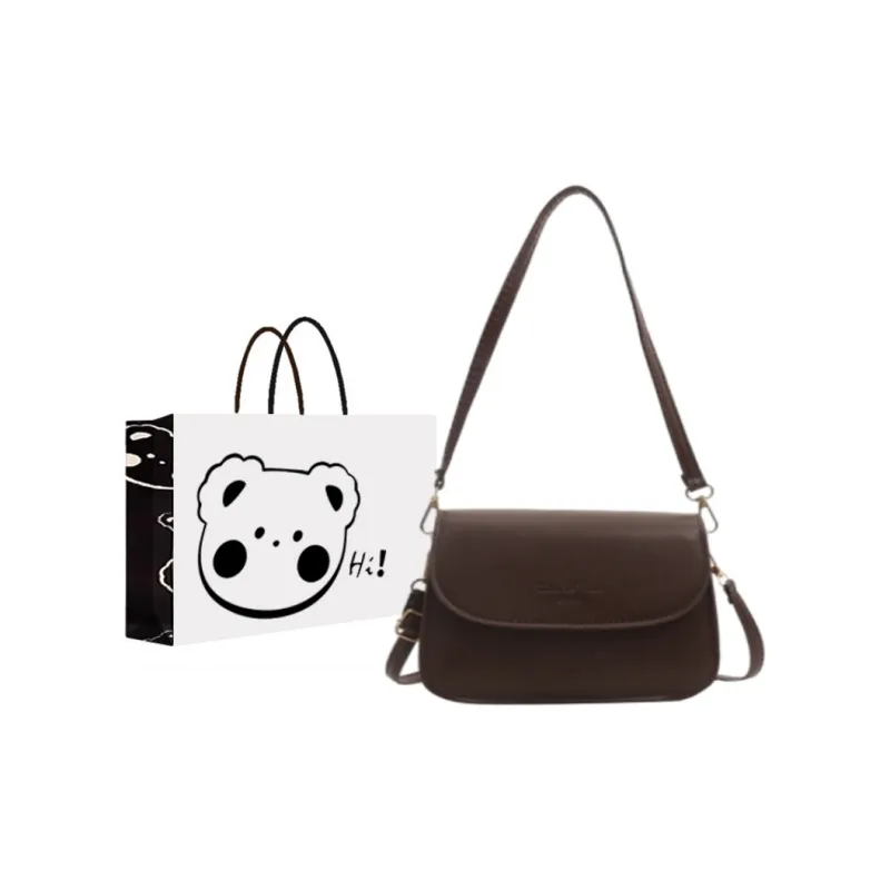 NX DOUGHNUT PU Shoulder Bag Regular Women's Black/Khaki/Brown/Coffee-10