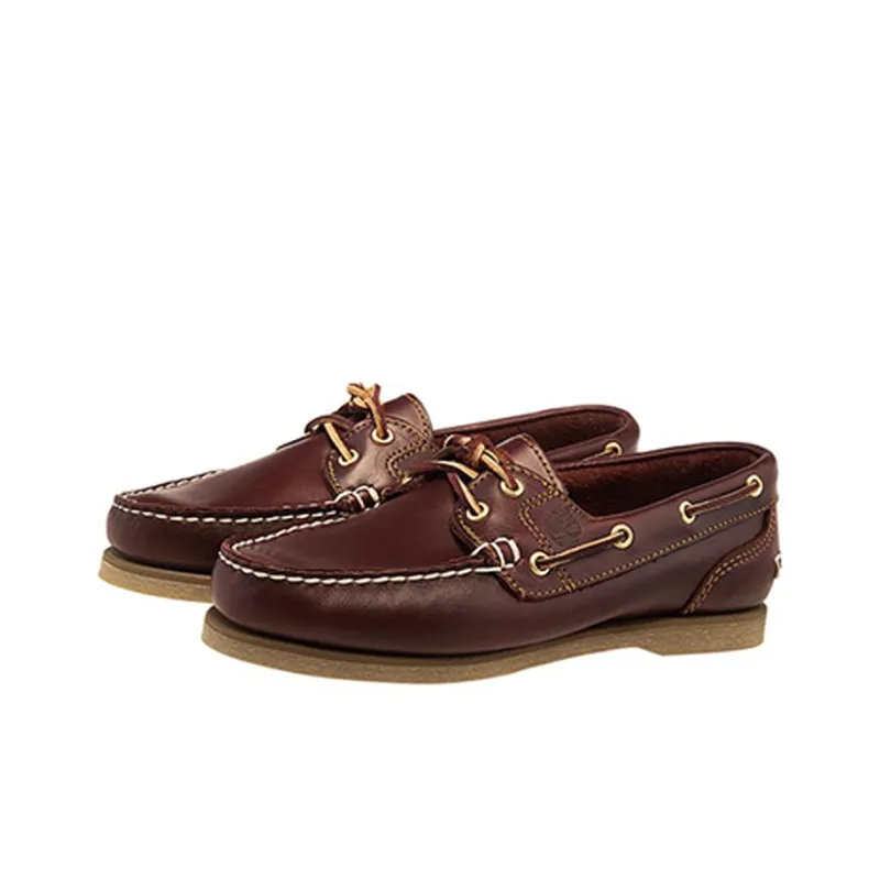 Timberland Anti Slip Wear Resistant Low Top Skateboard Shoes Women's Brown Loose Fit-3