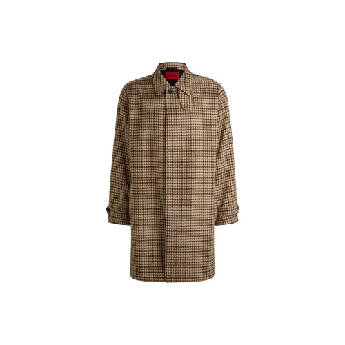 HUGO BOSS Coats Men Brown