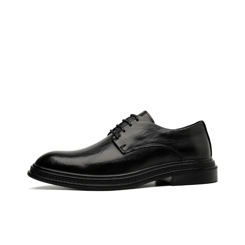 SHUPATE Dress Shoes Men Low Top Black-0
