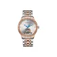 Steel Band+Rose Gold White Dial