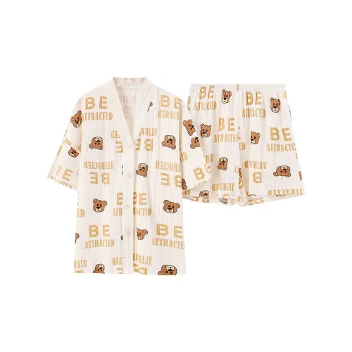 Follow The United States Pajama Set Women's Light Apricot