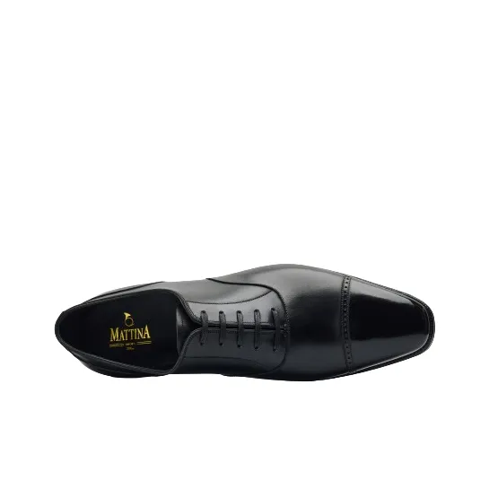 MATTINA Elgar H Genuine Leather Handmade Orthopedic Sole Dress Shoes Men's Black-3
