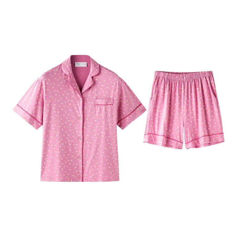 Meonsill Pajama Set Women's Dark Pink-0