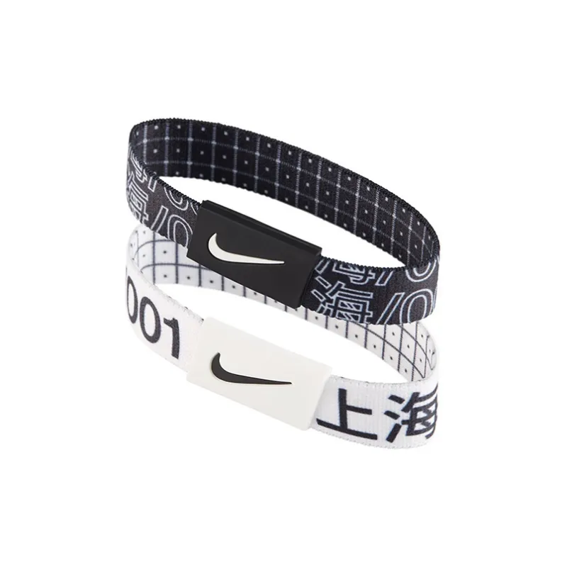 Nike Polyester Wristbands Unisex Black/White-0