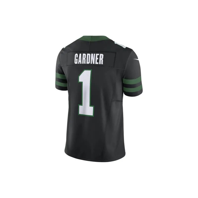 Nike Sauce Gardner New York Jets Soccer Jerseys Men's Black-1