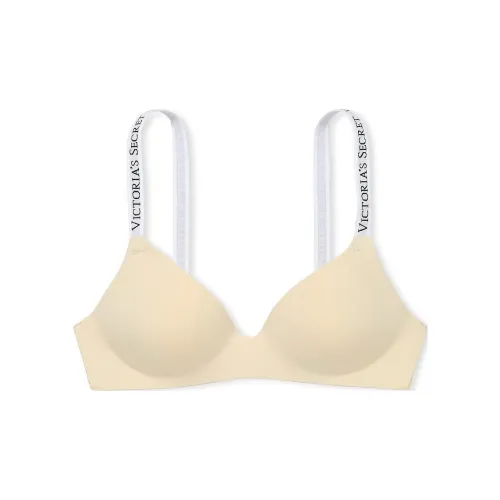 Victoria's Secret PINK THE T-SHIRT Lightly Lined WirelessBra/Marzipan Bra Women's Nude