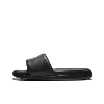 LiNing LN Slipper Slip Resistant Quick Dry Abrasion Resistant Slide Slippers Women's Black White