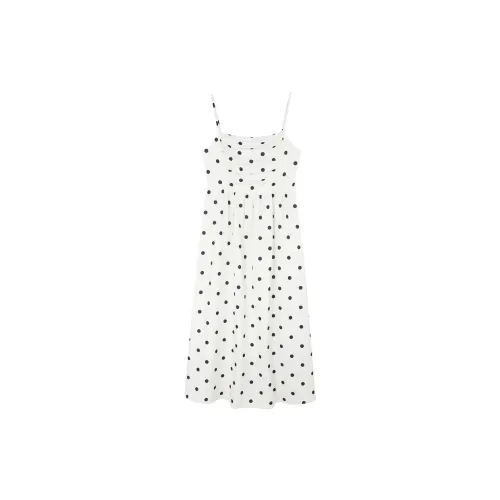 3COLOUR Slip Dresses Women's Off White Geometric