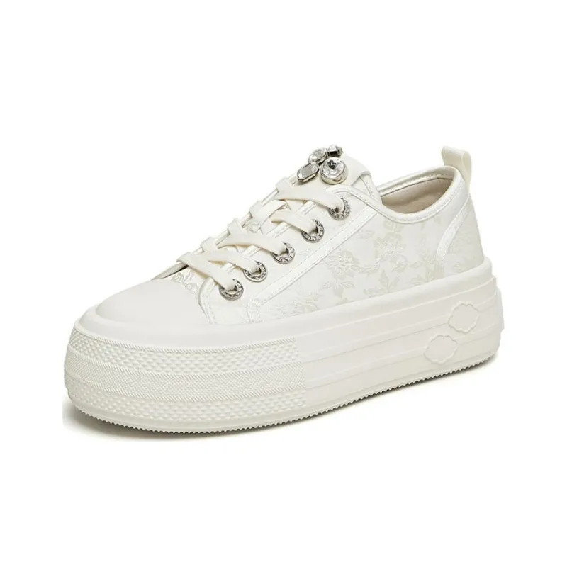 TATA Skateboard Shoes Women's Low Top Solid Color-11