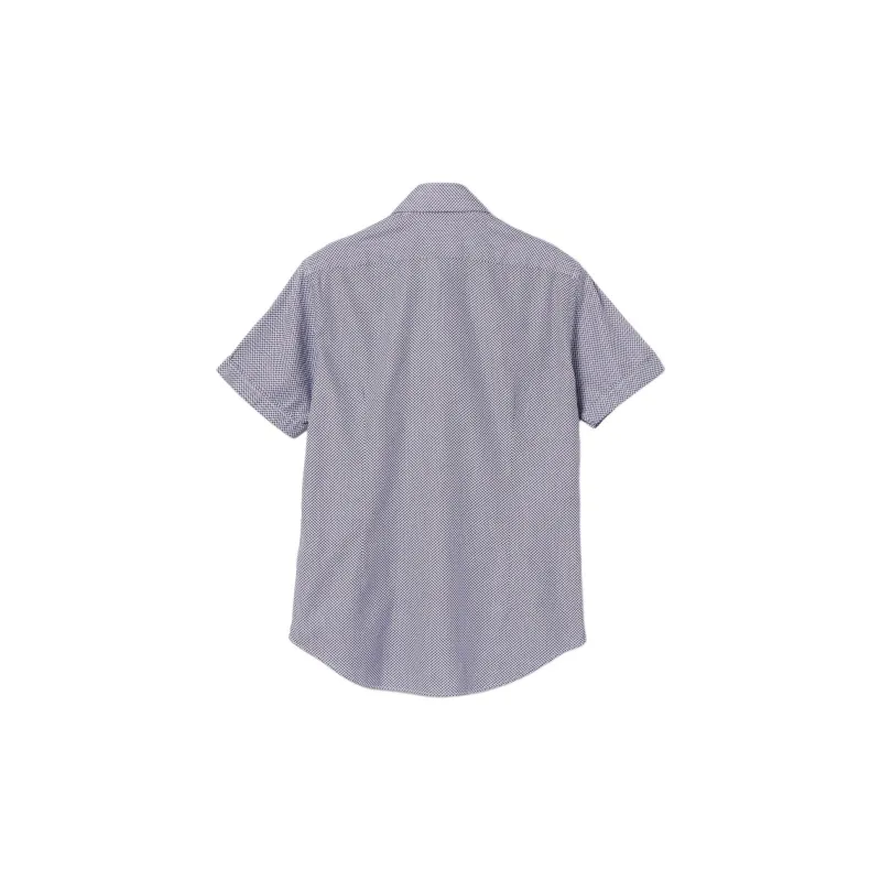 Beams Herringbone Cutaway Collar Short Sleeve Shirt Men's-3