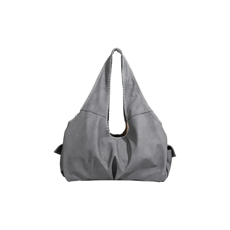 UNITE STAR PU Portable Tote Shoulder Bag Medium Size Women's Gray/Pink-2