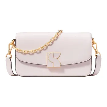 Kate Spade Smooth Leather Handbag Shoulder Bag Crossbody Bag Small Size Women's Glitter Pink