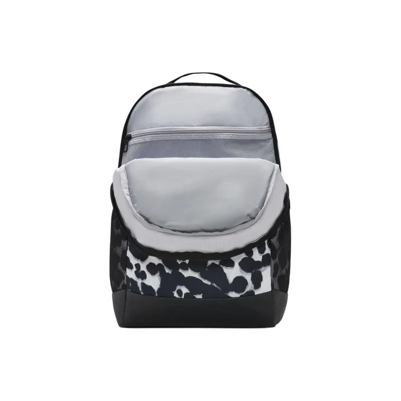 Nike Recycled Polyester Backpack Medium Size Women's Light Smoke Gray & Black & Full Orange-3