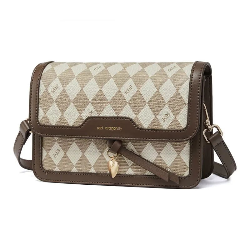 RED DRAGONFLY Pvc Small Square Bag Shoulder Bag Regular Women's Brown/Dark Coffee/Coffee-8