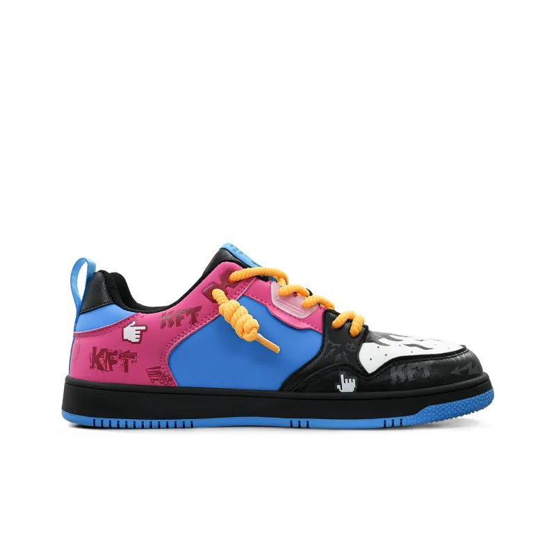 KFT Anti Slip Wear Resistant Low Top Skateboard Shoes Unisex-9