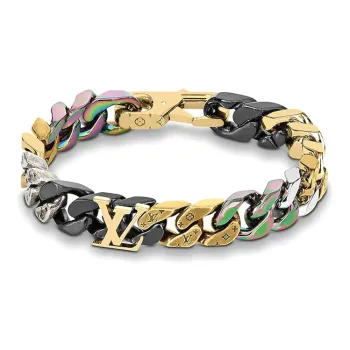 LOUIS VUITTON CHAIN LINKS PATCHES Metal Bracelets Unisex