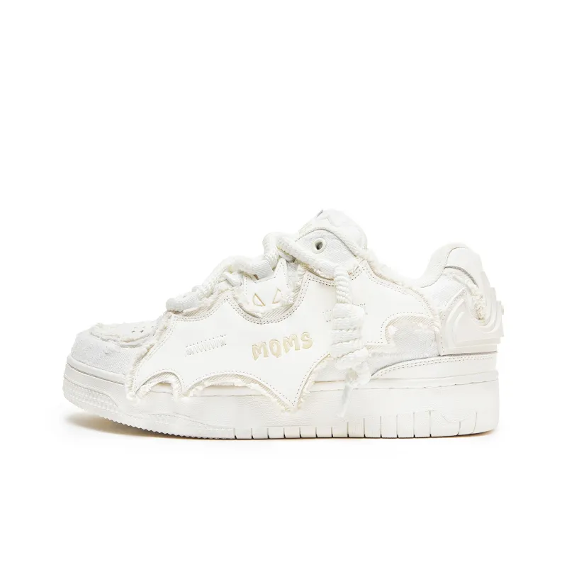 MQMS Skateboard Shoes Unisex Low Top White-0