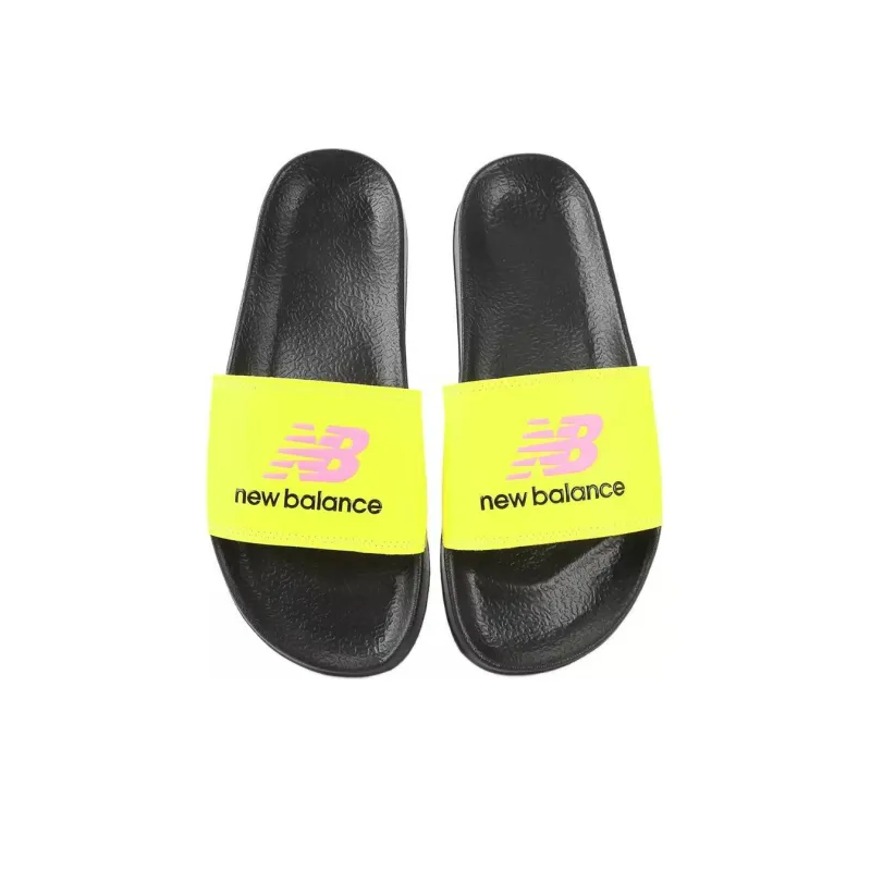 New Balance Abrasion Resistant Slide Slippers Men's Yellow Black-3