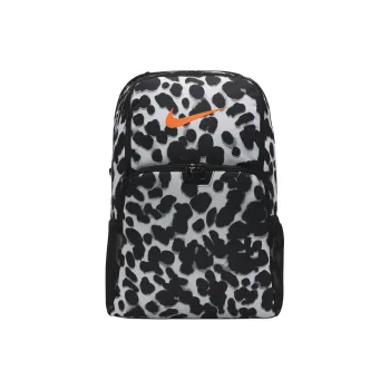 Nike Polyester Backpack Extra Large Unisex Light Smoke Gray & Black & Full Orange