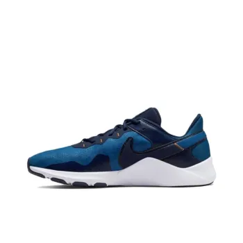 Nike Legend Essential 2 Cushioning, Slip Resistant, And Abrasion Resistant Low Top Training Shoes Men's Dark Blue White