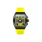 Black Case Black Dial Yellow Rubber Strap