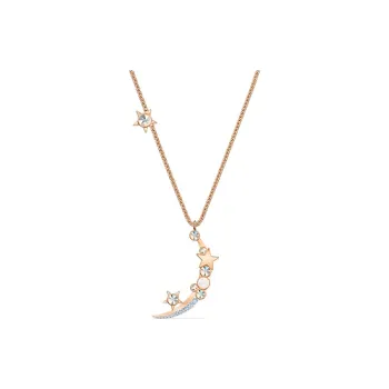 Swarovski STARRY NIGHT Artificial Crystal Necklaces Women's Silver White/Rose Gold