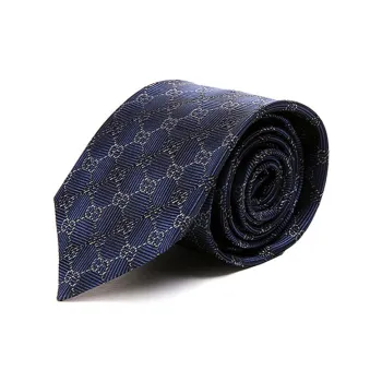GUCCI Mulberry Silk Ties Men's Blue