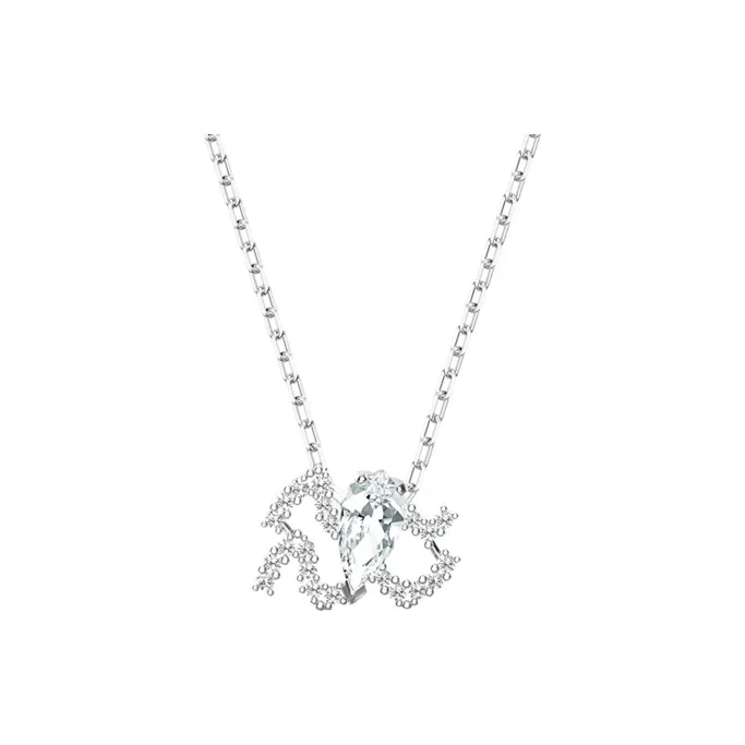 Swarovski Zodiac Aquarius Necklaces Women's Silver-1