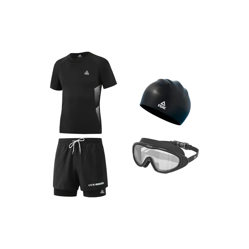 PEAK Swimming Sets Polyester Beach Pool Men's Black-3