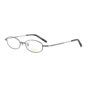 SEIKO Titanium Irregular Shape Eyeglass Frames Women's Gray/Purple/Gold