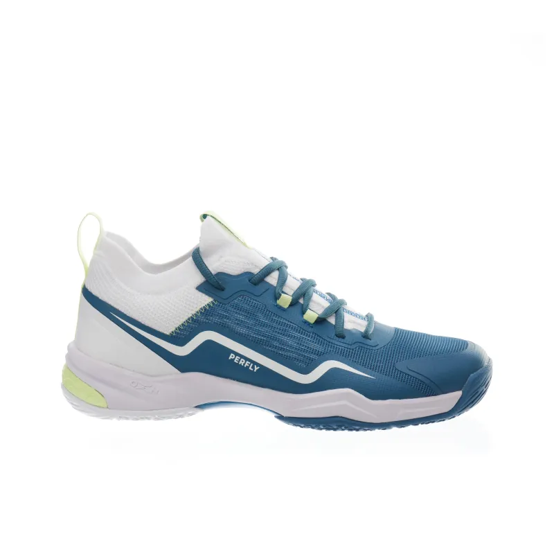 DECATHLON Anti Slip Wear Resistant Low Top Badminton Shoes Women's Blue White-1