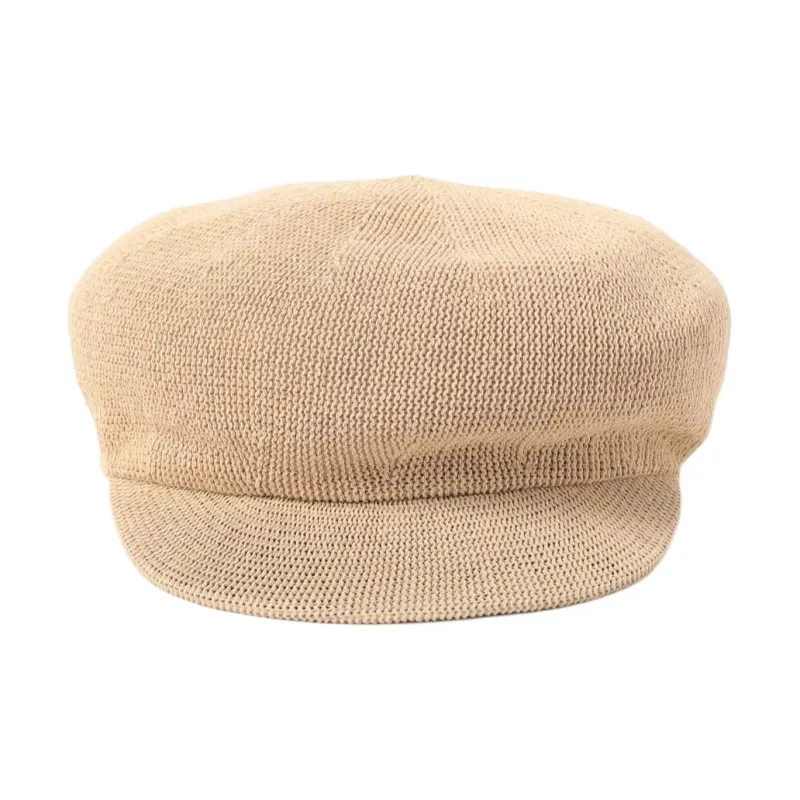 Beams Rayon, Polyester, Cotton, Recycled Fiber Berets Women's Black/Beige-3