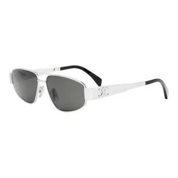 CELINE Aviator Sunglasses Men's Silver