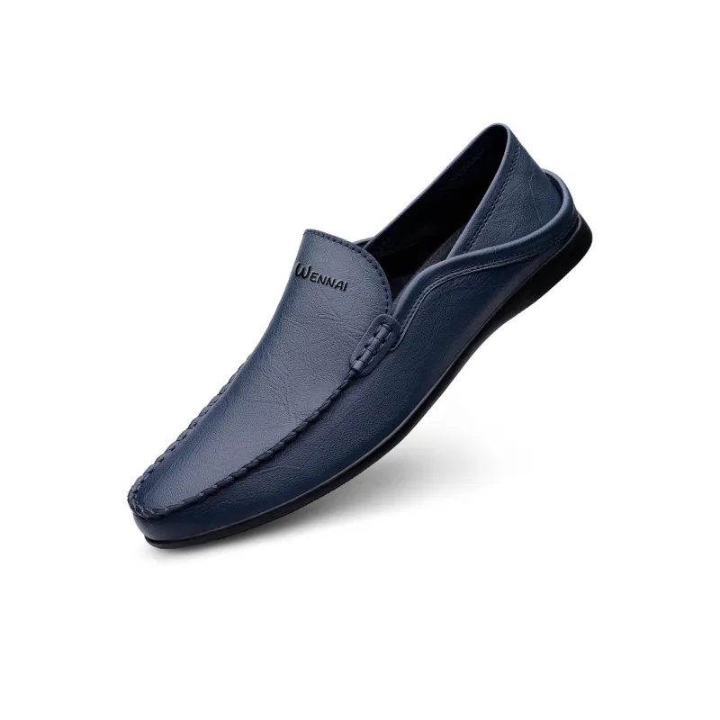 Wen Nai Beanie Shoes Men's Blue-2
